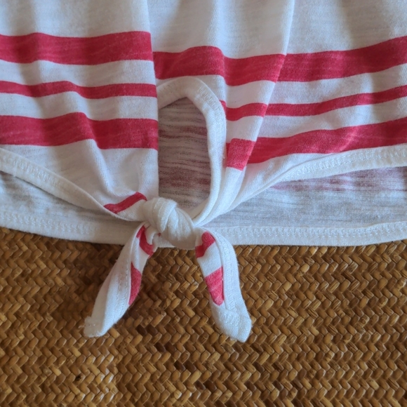 NET Striped Tie-Front Tee - Picture 3 of 3